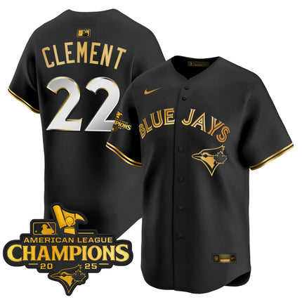 Men's Toronto Blue Jays 2025 American League Champions Vapor Premier Limited Jersey - All Stitched