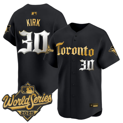 Men's Toronto Blue Jays 2025 World Series Vapor Premier Limited Jersey - Gothic North Edition - All Stitched