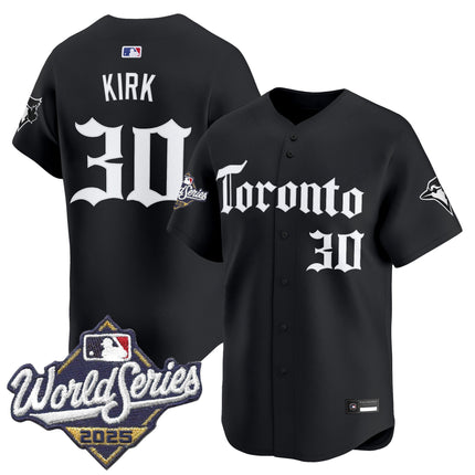 Men's Toronto Blue Jays 2025 World Series Vapor Premier Limited Jersey - Gothic North Edition - All Stitched