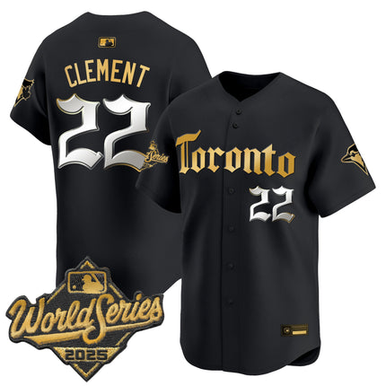 Men's Toronto Blue Jays 2025 World Series Vapor Premier Limited Jersey - Gothic North Edition - All Stitched