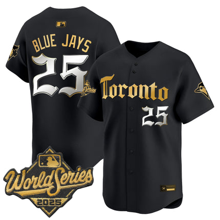 Men's Toronto Blue Jays 2025 World Series Vapor Premier Limited Jersey - Gothic North Edition - All Stitched