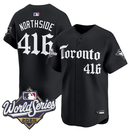 Men's Toronto Blue Jays 2025 World Series Vapor Premier Limited Jersey - Gothic North Edition - All Stitched