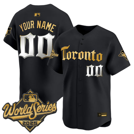 Toronto Blue Jays 2025 World Series Vapor Premier Limited Custom Jersey - Gothic North Edition - All Stitched