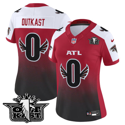 Women's Outkast x Atlanta Falcons 2025 Vapor Limited Jersey - All Stitched