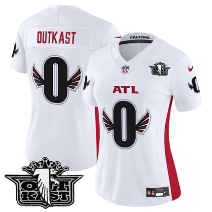 Women's Outkast x Atlanta Falcons 2025 Vapor Limited Jersey - All Stitched