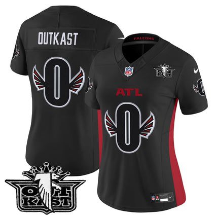 Women's Outkast x Atlanta Falcons 2025 Vapor Limited Jersey - All Stitched