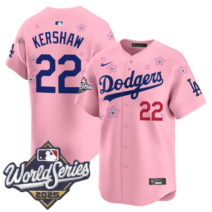 Men's Dodgers 2025 World Series x Tokyo Series Vapor Premier Limited Jersey - Stitched