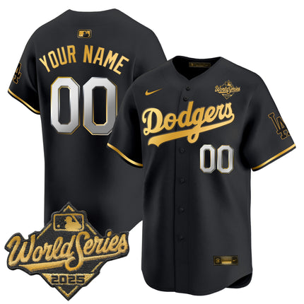 Dodgers 2025 World Series Vapor Premier Limited Custom Jersey V2 - All Stitched