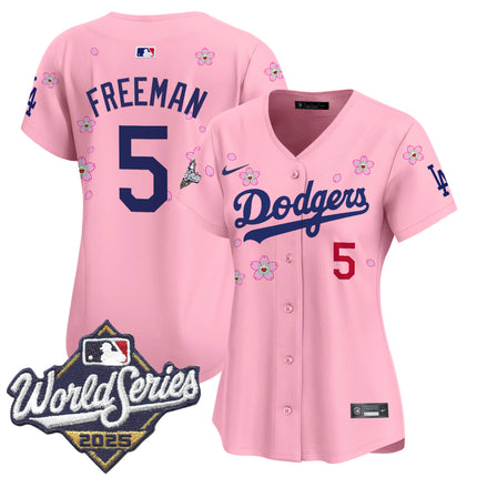 Women's Dodgers 2025 World Series x Tokyo Series Vapor Premier Limited Jersey - Stitched