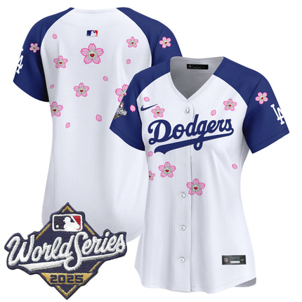 Women's Dodgers 2025 World Series x Tokyo Series Vapor Premier Limited Jersey - Stitched