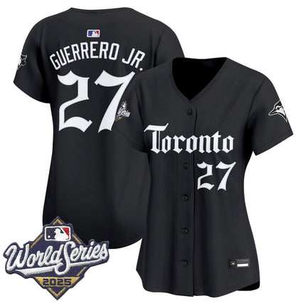 Women's Toronto Blue Jays 2025 World Series Vapor Premier Limited Jersey - Gothic North Edition - All Stitched