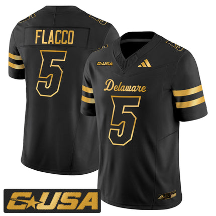 Men's Delaware Blue Hens 2025 Gold Vapor Limited Jersey - All Stitched