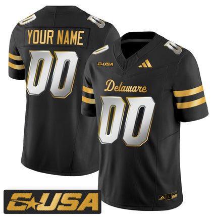 Delaware Blue Hens 2025 Gold Vapor Limited Custom Jersey - All Stitched