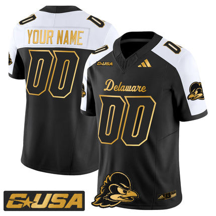 Delaware Blue Hens 2025 Gold Vapor Limited Custom Jersey - All Stitched