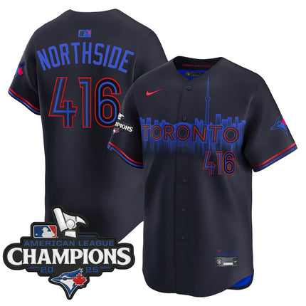 Men's Toronto Blue Jays 2025 American League Champions Vapor Premier Limited Jersey - All Stitched