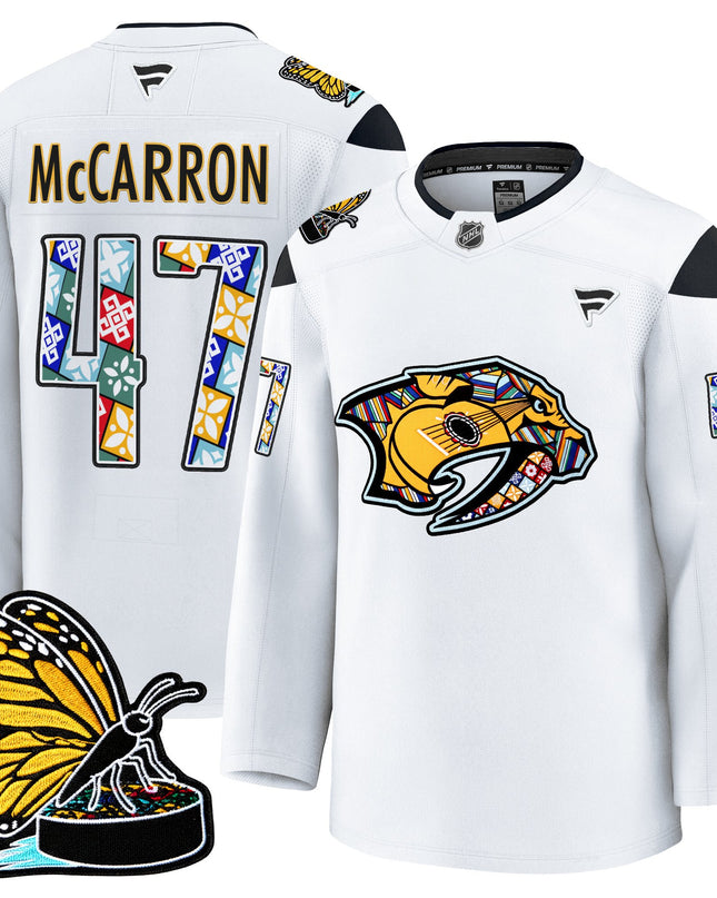 Men's Nashville Predators 2025 Hispanic Music Heritage Night Premium Jersey - All Stitched