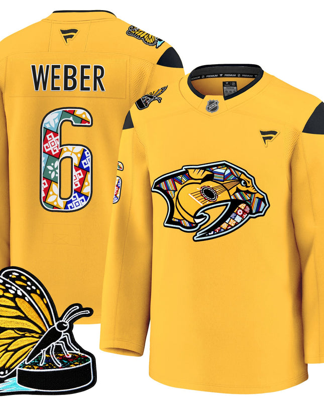 Men's Nashville Predators 2025 Hispanic Music Heritage Night Premium Jersey - All Stitched