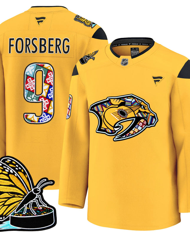 Men's Nashville Predators 2025 Hispanic Music Heritage Night Premium Jersey - All Stitched