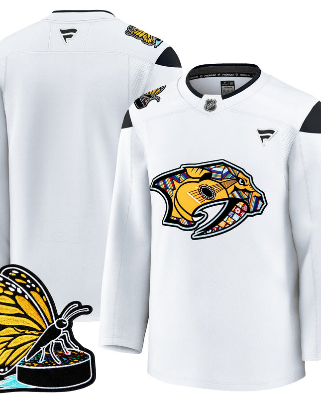 Men's Nashville Predators 2025 Hispanic Music Heritage Night Premium Jersey - All Stitched