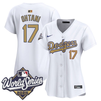 Dodgers 2025 World Series Gold Vapor Premier Limited Jersey - All Stitched