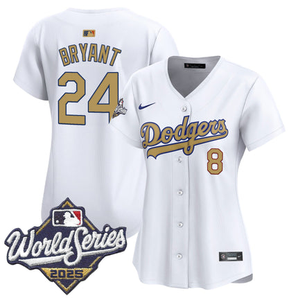 Dodgers 2025 World Series Gold Vapor Premier Limited Jersey - All Stitched