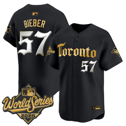 Men's Toronto Blue Jays 2025 World Series Vapor Premier Limited Jersey - Gothic North Edition - All Stitched