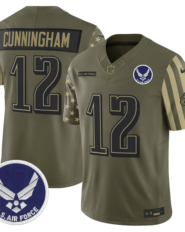 Men's Philadelphia Eagles x U.S. Military Veteran Vapor Limited Jersey - All Stitched