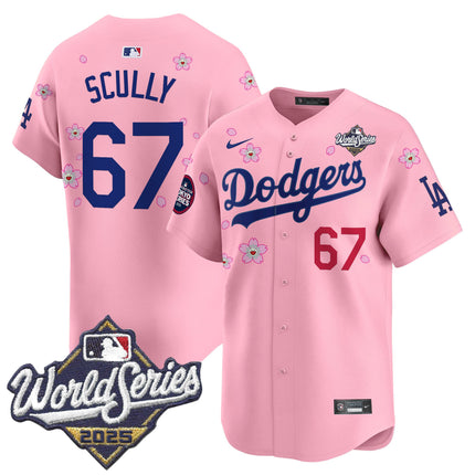 Men's Dodgers 2025 World Series x Tokyo Series Vapor Premier Limited Jersey V2 - Stitched