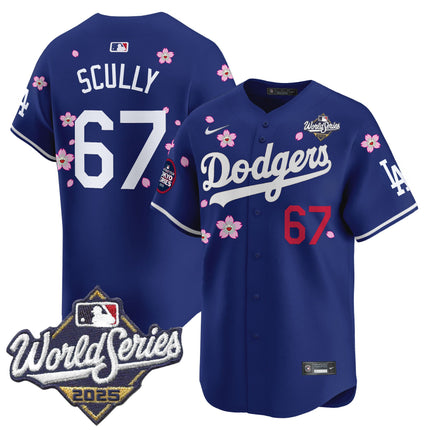 Men's Dodgers 2025 World Series x Tokyo Series Vapor Premier Limited Jersey V2 - Stitched