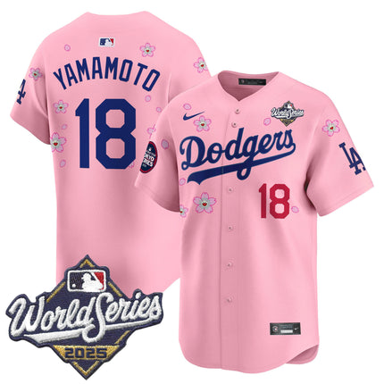Men's Dodgers 2025 World Series x Tokyo Series Vapor Premier Limited Jersey V2 - Stitched