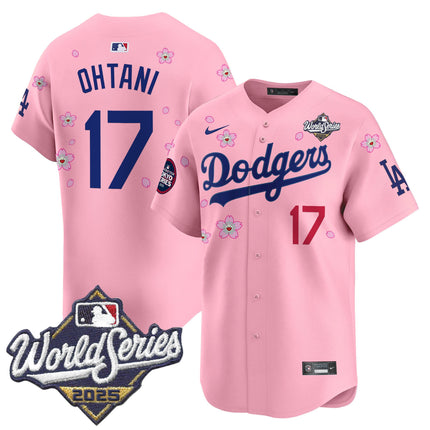 Men's Dodgers 2025 World Series x Tokyo Series Vapor Premier Limited Jersey V2 - Stitched