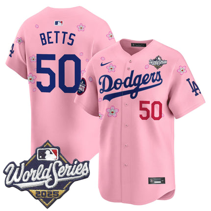Men's Dodgers 2025 World Series x Tokyo Series Vapor Premier Limited Jersey V2 - Stitched