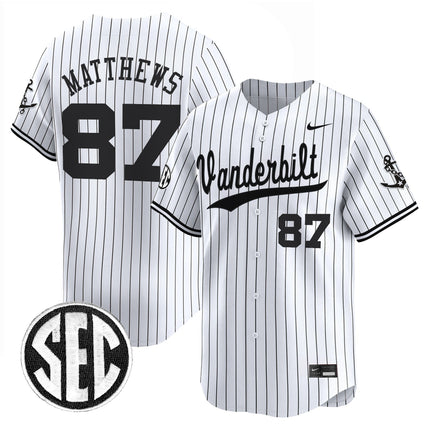Men's Vanderbilt Commodores 2025 Vapor Baseball Jersey - All Stitched