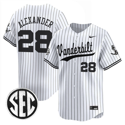 Men's Vanderbilt Commodores 2025 Vapor Baseball Jersey - All Stitched