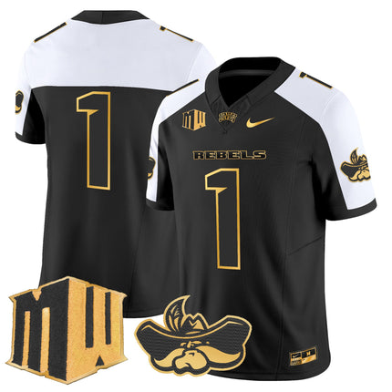 Men's UNLV Rebels 2025 Gold Vapor Limited Jersey - All Stitched