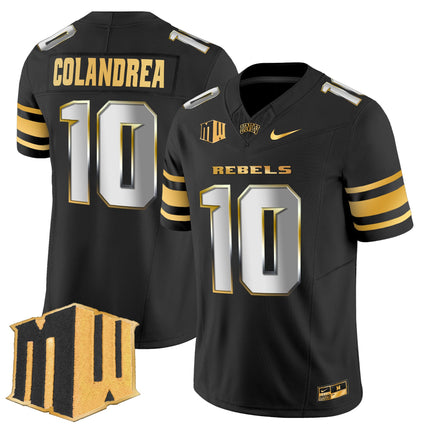 Men's UNLV Rebels 2025 Gold Vapor Limited Jersey - All Stitched