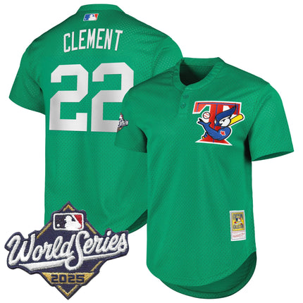 Men's Toronto Blue Jays Throwback Vapor Premier Limited Jersey V2 - 2025 World Series Patch - All Stitched