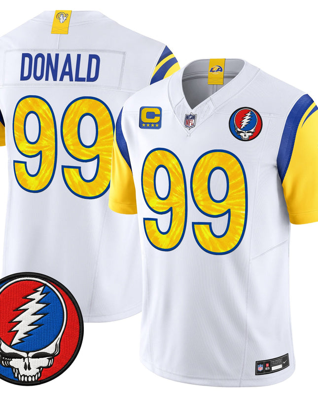 Men's Los Angeles Rams x Grateful Dead Vapor Limited Jersey - All Stitched