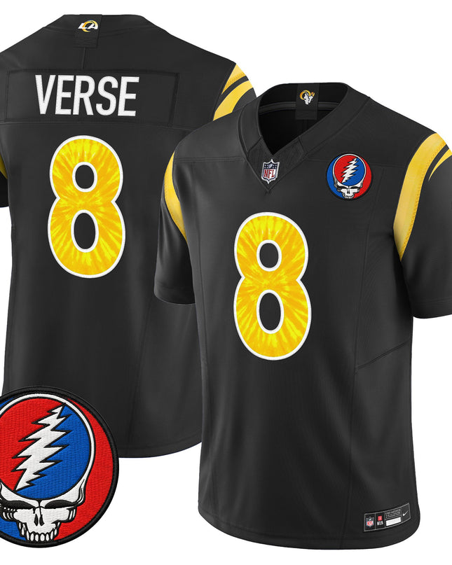 Men's Los Angeles Rams x Grateful Dead Vapor Limited Jersey - All Stitched