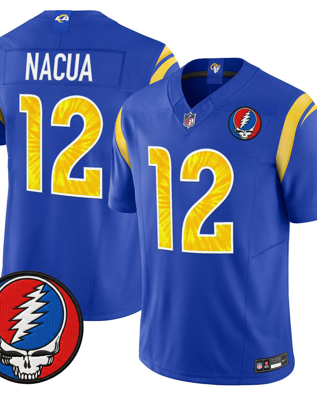 Men's Los Angeles Rams x Grateful Dead Vapor Limited Jersey - All Stitched