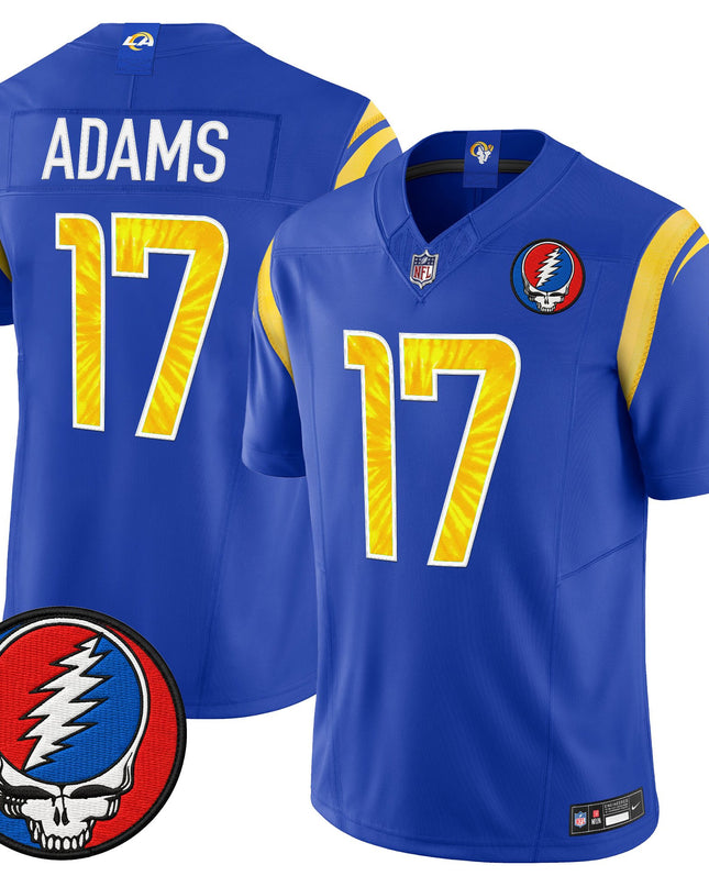 Men's Los Angeles Rams x Grateful Dead Vapor Limited Jersey - All Stitched