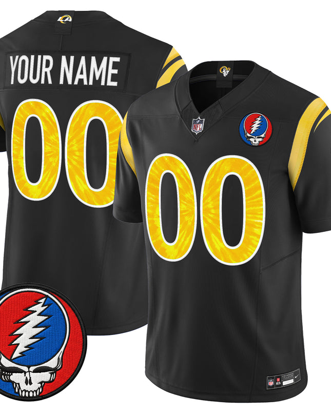 Los Angeles Rams x Grateful Dead Vapor Limited Custom Jersey - All Stitched