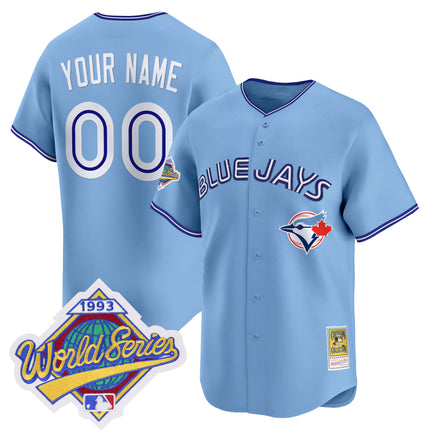 Toronto Blue Jays 1993 World Series Vapor Premier Custom Jersey - Throwback Edition - All Stitched