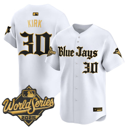 Men's Toronto Blue Jays 2025 World Series Vapor Premier Limited Jersey V2 - Gothic North Edition - All Stitched