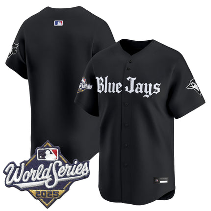 Men's Toronto Blue Jays 2025 World Series Vapor Premier Limited Jersey V2 - Gothic North Edition - All Stitched