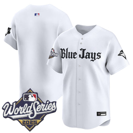 Men's Toronto Blue Jays 2025 World Series Vapor Premier Limited Jersey V2 - Gothic North Edition - All Stitched