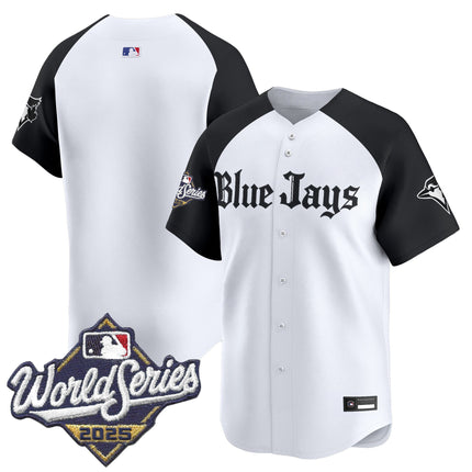 Men's Toronto Blue Jays 2025 World Series Vapor Premier Limited Jersey V2 - Gothic North Edition - All Stitched