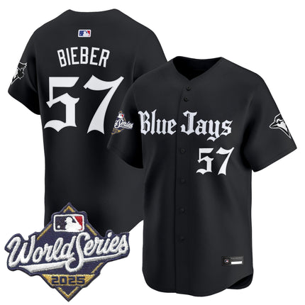 Men's Toronto Blue Jays 2025 World Series Vapor Premier Limited Jersey V2 - Gothic North Edition - All Stitched