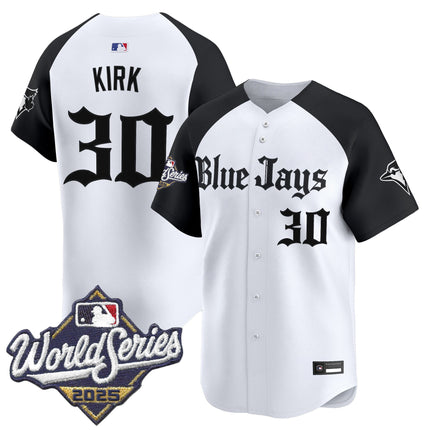 Men's Toronto Blue Jays 2025 World Series Vapor Premier Limited Jersey V2 - Gothic North Edition - All Stitched