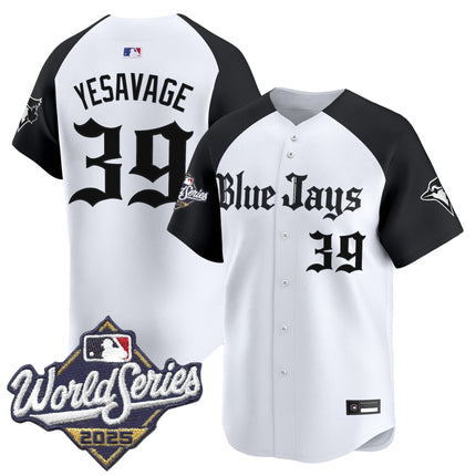 Men's Toronto Blue Jays 2025 World Series Vapor Premier Limited Jersey V2 - Gothic North Edition - All Stitched